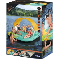 BESTWAY - Île de piscine gonflable 5 personnes sunny lounge 291x265x83cm