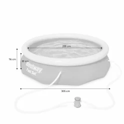 BESTWAY - Piscine autoportante diametre 305cm hauteur 76cm bestway