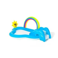 BESTWAY - Piscine avec tobogan arcoiris 257 x 145 x 91 cm