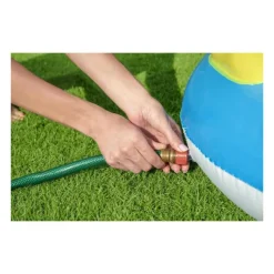 BESTWAY - Piscine avec tobogan arcoiris 257 x 145 x 91 cm