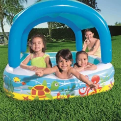BESTWAY - Piscine de jeu avec auvent bleu 140x140x114 cm 52192