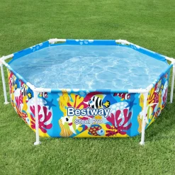 BESTWAY - Piscine hors sol pour enfants pro uv careful acier 183x51 cm