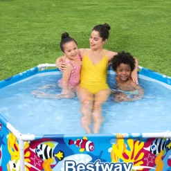 BESTWAY - Piscine hors sol pour enfants pro uv careful acier 183x51 cm