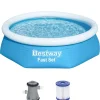 BESTWAY - Piscine hors sol bestway fast set 2,44 x 0,61 m + filtre à cartouche