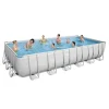 BESTWAY - Piscine tubulaire rectangulaire bestway power steel 7,32 x 3,66 x 1,32 m avec filtre à sable