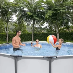 BESTWAY - Piscine tubulaire ronde bestway steel pro max 3,66 x 0,76
