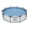 BESTWAY - Piscine tubulaire ronde bestway steel pro max 3,05 x 0,76 - gris clair