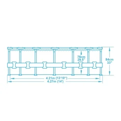 BESTWAY - Piscine tubulaire ronde bestway steel pro max 4,27 x 0,84 m