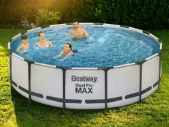 BESTWAY - Piscine tubulaire steel pro max ronde 4,27 x 1,07 m