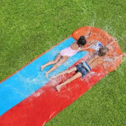 BESTWAY - Toboggan aquatique h2ogo tsunami splash ramp toboggan double
