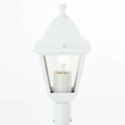 BRILLIANT - Lampadaire extérieur - - nissie - blanc - métal/verre - 1xe27 60w - ip44