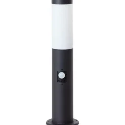 BRILLIANT - Potelet extérieur avec détecteur de mouvement dody e27 - - noir - certification ip44