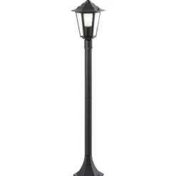 BRILLIANT - Potelet extérieur - - carleen - noir - métal/verre - e27 max 60w - ip44