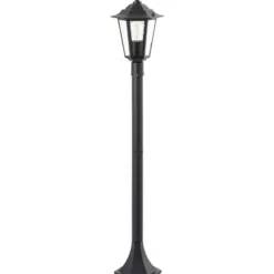 BRILLIANT - Potelet extérieur - - carleen - noir - métal/verre - e27 max 60w - ip44