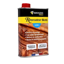 BROSZIO TOOLS - Rénovateur bois 4 en 1 | vernis bois 500 ml | peinture bois extérieur intérieur | ravive bois meuble parquet