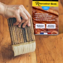BROSZIO TOOLS - Rénovateur bois 4 en 1 | vernis bois 500 ml | peinture bois extérieur intérieur | ravive bois meuble parquet
