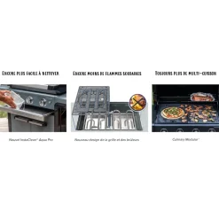 CAMPINGAZ - Barbecue à gaz Onyx noir 4 brûleurs - 157x69x119 cm
