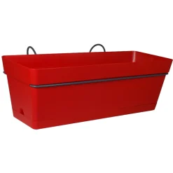 CHAPELU FRÈRES - Kit mini jardinière Cocoripot rubis 30 avec plateau clipsé et support