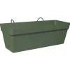 CHAPELU FRÈRES - Kit mini jardinière Cocoripot mélèze 30 avec plateau clipsé et support
