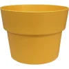 CHAPELU FRÈRES - Pot rond CocoriPot, coloris pollen Ø 17 x H. 12 cm