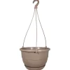 CHAPELU FRÈRES - Suspension Divina D.27cm avec Soucoupe et Tringle 50cm, Taupe