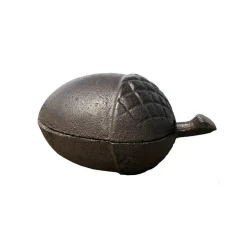 CHEMIN DE CAMPAGNE - Boîte à clés clefs cache clés clefs gland extérieur fonte marron 14cm