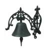 CHEMIN DE CAMPAGNE - Cloche de jardin de porte ancienne en fonte noire 25 x 26 cm