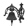 CHEMIN DE CAMPAGNE - Cloche de jardin de porte ancienne fonte noire 25 x 15 cm