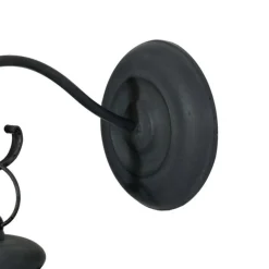 CHEMIN DE CAMPAGNE - Lampe extérieur jardin applique murale industriel métal gris 47cm