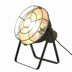 CHEMIN DE CAMPAGNE - Lampe sur pieds salon industriel projecteur métal gris 39cm