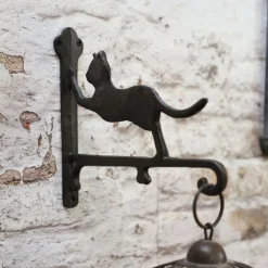CHEMIN DE CAMPAGNE - Potence murale fonte marron 26 x 23 cm