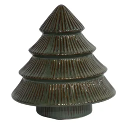 CHEMIN DE CAMPAGNE - Sapin en céramique émaillée verte ø9.5 x 10.5 cm