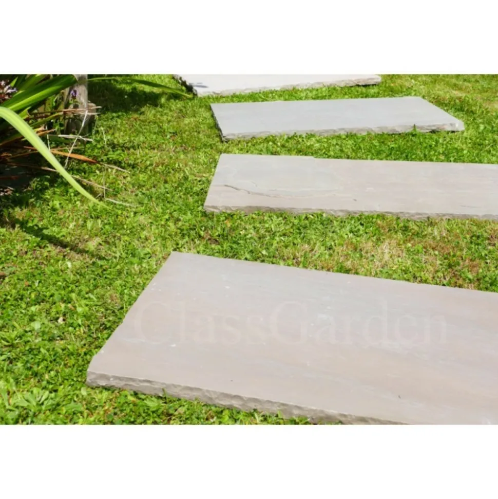 CLASSGARDEN - Pas japonais grès kandla multicolore 100x50 - pack de 12 pièces