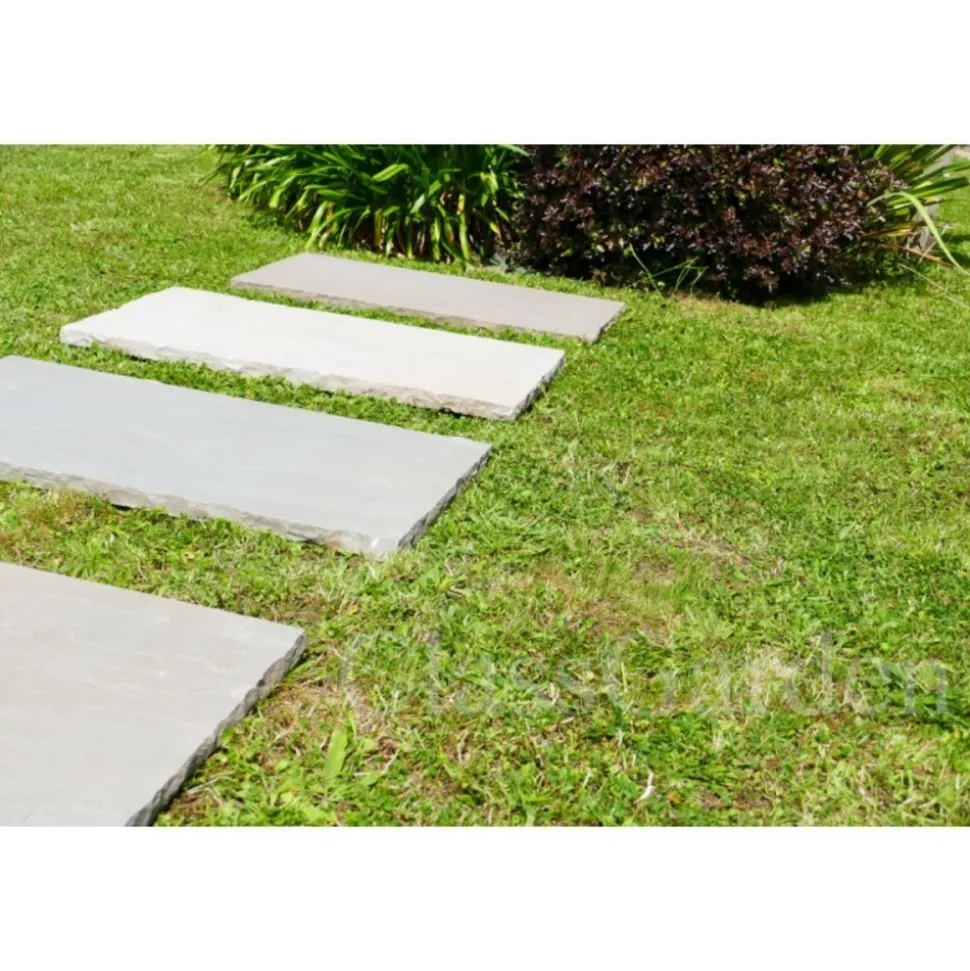 CLASSGARDEN - Pas japonais grès kandla multicolore 100x50 - pack de 12 pièces