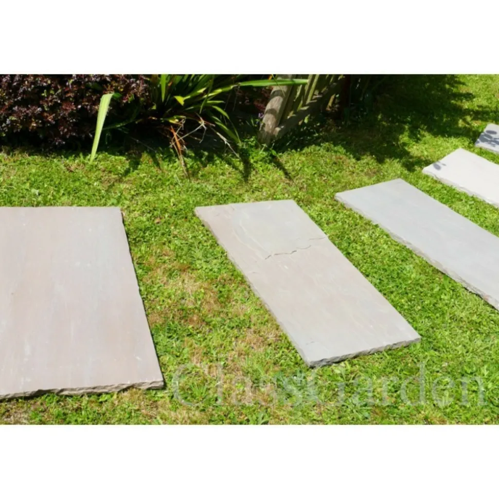 CLASSGARDEN - Pas japonais grès kandla multicolore 100x50 - pack de 10 pièces