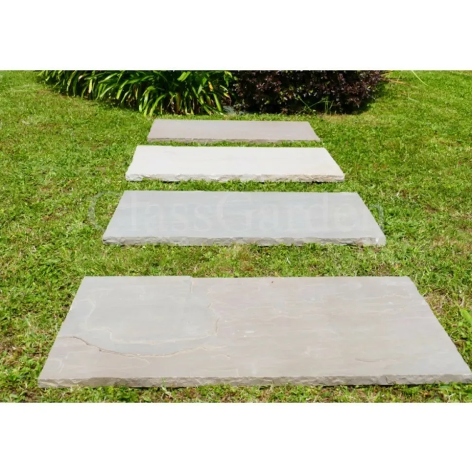 CLASSGARDEN - Pas japonais grès kandla multicolore 100x50 - pack de 16 pièces