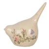 CLAYRE & EEF - Figurine oiseau beige céramique 14x9x15cm