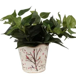 CLAYRE & EEF - Pot de fleurs céramique branches beige marron 16x15cm
