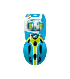 Combo bleu (casque + genouilleres & coudieres) skids control