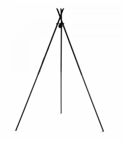 COOK - Barbecue 2 grilles de cuisson suspendu « tipi » sur trépied 210 cm – en acier inox 80 cm et 40 cm
