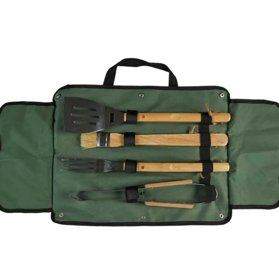 COOK CONCEPT - Set 4 ustensiles à barbecue avec housse
