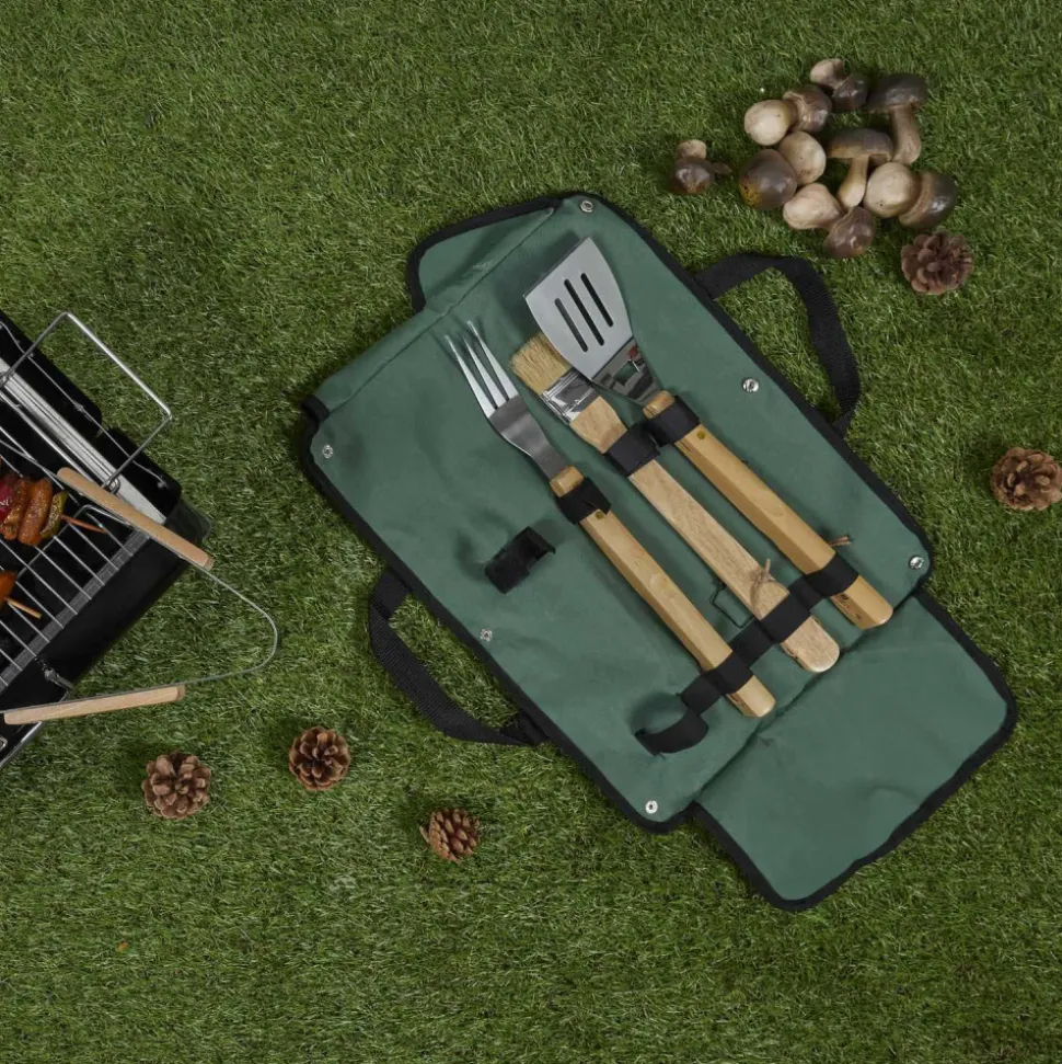 COOK CONCEPT - Set 4 ustensiles à barbecue avec housse