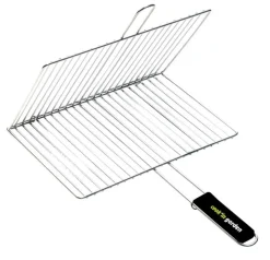 COOK IN GARDEN - Grille de barbecue double rectangulaire 40 x 30 cm