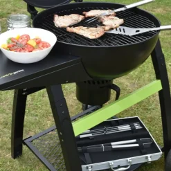 COOK IN GARDEN - Valisette 9 pièces : fourchette, pince, spatule, 4 pics, sel & poivre