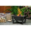 COOK KING - Brasero de jardin carré brasil 70x70 cm en acier-noir-sans couvercle-noir-70 --http://maisondelatendance.com/img/co/11.jpg-