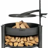COOK KING - Brasero de jardin solafa 80cm avec grille en acier 60 cm