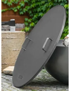 COOK KING - Couvercle de brasero rond avec 2 anses-ø 81,5cm-61.5 --