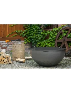 COOK KING - Couvercle de brasero rond avec 2 anses-ø 102cm-61.5 --