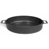 COOK KING - Grande poêle, faitout en acier naturel 50 cm avec 2 poignées-sans support-50 --