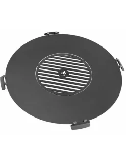 COOK KING - Plaque de cuisson avec grille pour braséro en acier-avec 4 anses-82cm--